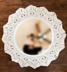 Macrame Mandala Mirror | Home Decor